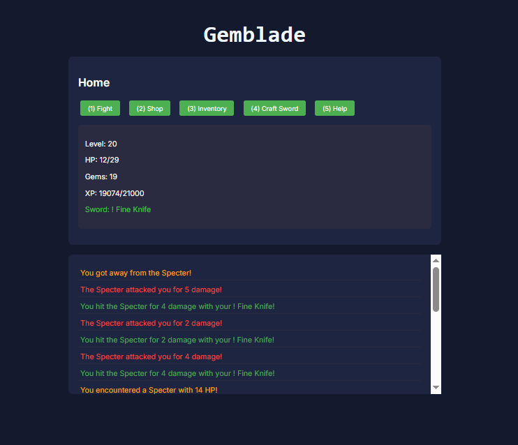 Gemblade Game Image